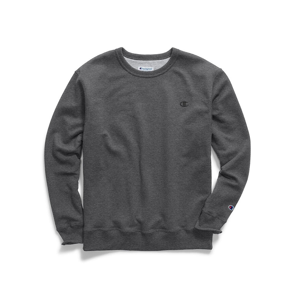 Champion - Big Tall Men`s Fleece Sweatshirt, CH104, 2XLT, Granite Heather - Walmart.com