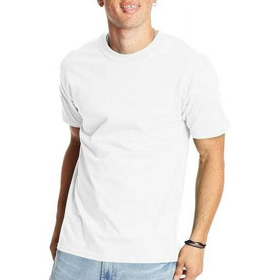 Men's new solid-color large-size T-shirt