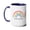 Blue, variant on Motivated and Blessed Two-Tone Coffee Mug