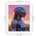 thumbnail image 2 of Paint by Numbers Kit for Adults, Futuristic Robot Sunset Visor Paint by Numbers, Easy Paint by Numbers Kit for Adults Beginner, DIY Adult Paint by Number Kits on Canvas, 12x16in Home Decor, 2 of 7