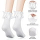 thumbnail image 2 of Guardurnaity Calcetines blancos con volantes, medias de verano Lolita de estilo japonés con lazo, bonitas medias de malla transpirable para novia, fiesta de Medias Guardurnaity BFH000936-00, 2 of 6