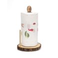 thumbnail image 4 of Lipper International 1039 Acacia Standing Towel Holder with Slab Bark Base & Post, 4 of 5