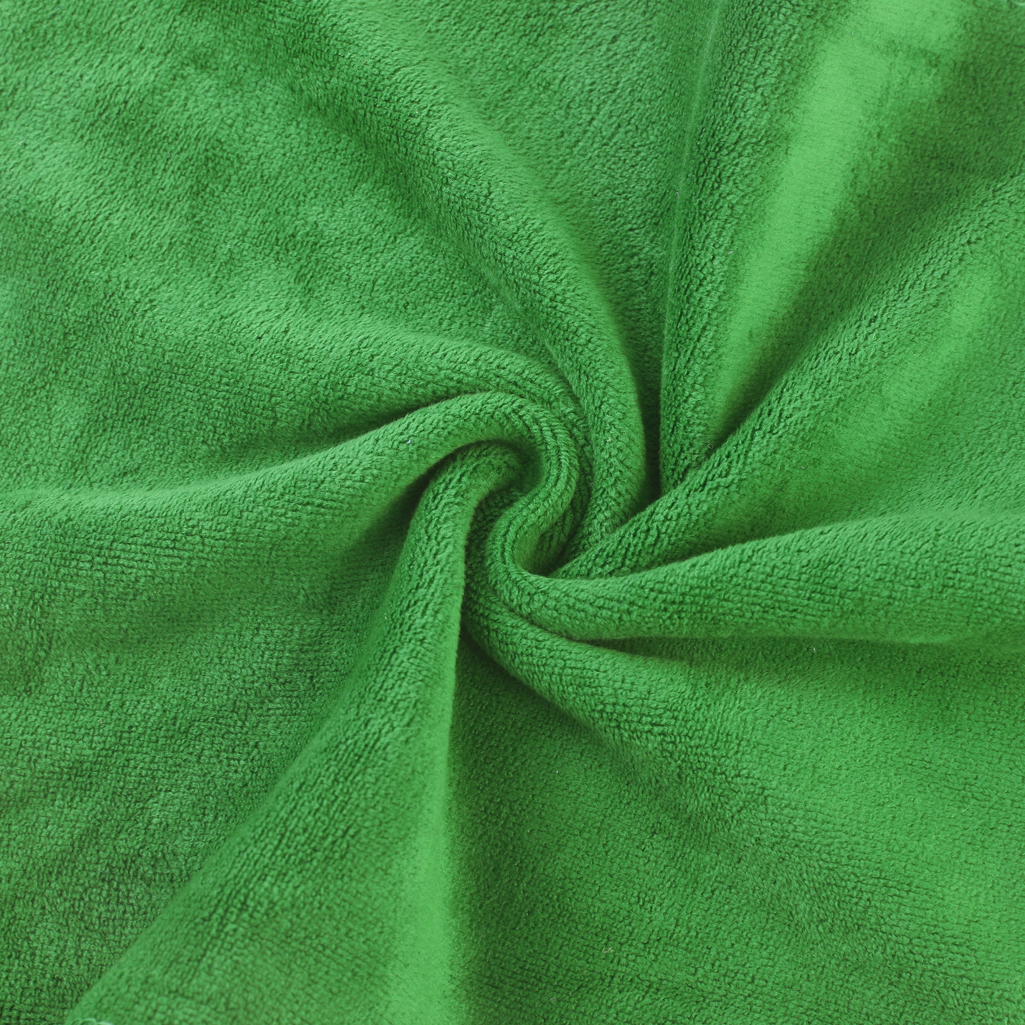 Unique Bargains 12"x12" Microfiber Thick Absorbent Dishwashing Kitchen Towels Green
