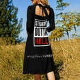 thumbnail image 3 of Robe Droite à Encolure Carrée Hell, Robe d'Été Douce pour Femmes, Robe Élégante à Imprimé Halter, Tom Ellis, Droite, Hell Lucifer, 3 of 5