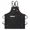 black, variant on Fashion Canvas Apron Unisex Chef Work Apron for Restaurant Bar Cafe Grill Barber Nail Studio Durable Apron