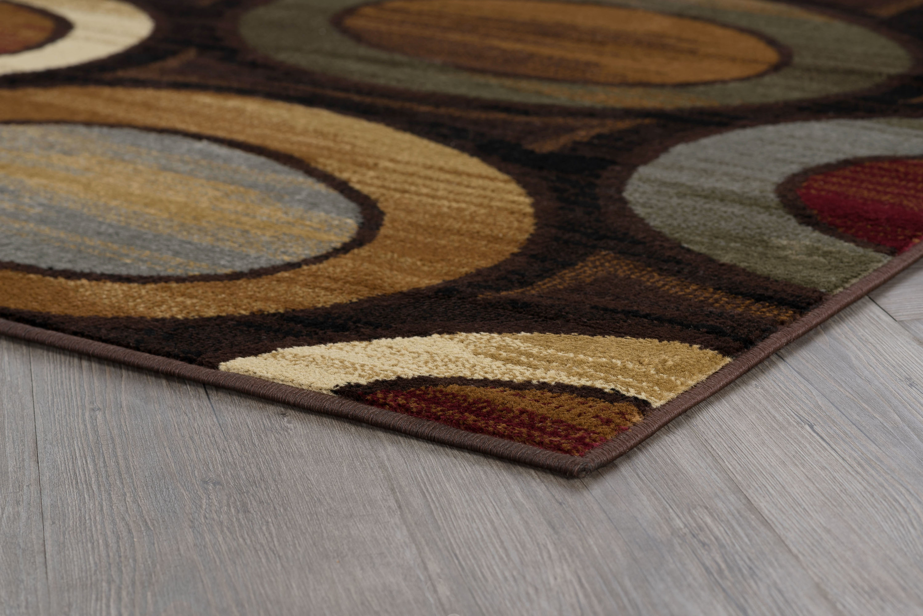 Contemporary 9x13 Area Rug (8'9'' x 12'3'') Geometric Multi-Color Living Room Easy to Clean