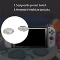 thumbnail image 1 of VONKY 2 Pcs Capuchons de Poignées pour Joystick de Manette de Jeu Remplacement pour Manette Switch, Blanc, 1 of 5