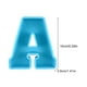 thumbnail image 4 of Btafrte Moldes letras grandes Molde fundición resina epoxi DIY Alfabeto silicona (A), 4 of 9