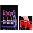thumbnail image 4 of Advancent Estante plegable para cerveza, cesta de plástico para barbacoa, soporte para transporte de bebidas, almacenamiento de cocina para Barra de herramientas rojo, 4 of 6
