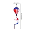 thumbnail image 3 of HCBY Montgolfière à Air Chaud Patriotique, Spinner à Vent, Thème de la 250e Fête de l'Indépendance avec Motif d'Étoiles et de Rayures Rouges, Blanches et Bleues, Tissu Durable Résistant aux Intempéries pour Déco de Porche, 3 of 6