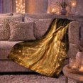 thumbnail image 6 of Celestial Angel Glow Golden Wings, Peaceful Celestial Art Scene, Warm Flannel Blanket for Living Room and Bedroom, Celestial Art Lovers Housewarming Gift, Fantasy Home Decor, 6 of 9