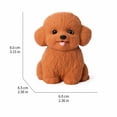 thumbnail image 4 of Realistic Animal Squishy - Ultra Soft Silicone Dog Squishy, Handmade Stress-Relief Toys for Kids & Adults, Non-Toxic Squeeze Toys for Relaxation & Sensory Play (Brown dog-1pcs), 4 of 9