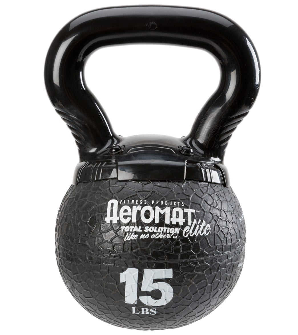 Aeromat Elite Mini 15 Lbs. Kettlebell Black