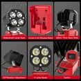 thumbnail image 4 of LED Work Light for Milwaukee18/20v,40W 6000LM Flashlight,120°Adjustable with Low Voltage Protection, 4 of 7