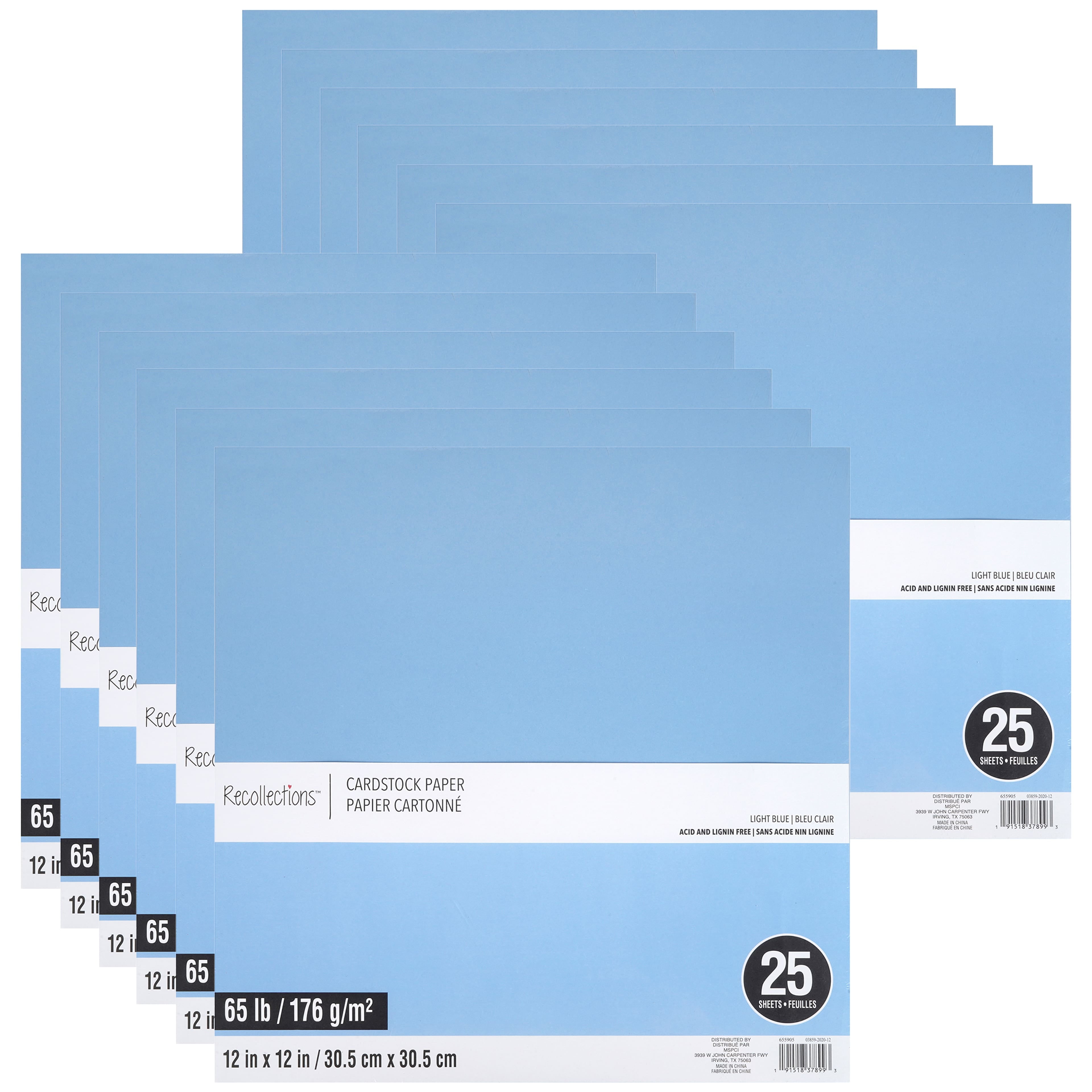 MICHAELS Bulk 12 Packs 25 ct. (300 total) 12" x 12" Cardstock Paper by