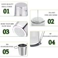 thumbnail image 4 of Tea Infuser Stainless Steel, Large Capacity Tea Strainer with Folding Double Handles, Extra Fine Mesh and Large Capacity Tea Infusers, to Steep Tea and Coffee, Hanging On Teapots, Mugs(Silver), 4 of 8