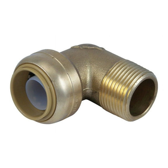 1 Pc, Sharkbite Push To Connect 3/4 In. Push X 3/4 In. D Mnpt Brass Elbow