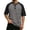 Dark Gray-15049GG, variant on Hearthz Waffle Knit Henley Shirts for Men Raglan Short Sleeve Mens Graphic T-Shirts Moisture Wicking Color Block Athletic Shirts for Men with Pocket White S