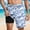 Blue, variant on Mens Swim Trunks with Compression Liner Quick-Dry 9" Stretch Beach Shorts
