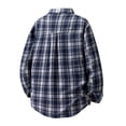 thumbnail image 3 of Button-Down Shirts for Men with Pocket and Collared Long Sleeve Shackets T-Shirts Mens Casual Plaid Printed Office Work Shirt Tops, 3 of 3