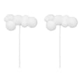 thumbnail image 3 of 5pcs Woolen Yarn Cloud Cake Pick Party Cake Decoration for Birthday (White, Long Style), 3 of 8