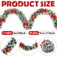 thumbnail image 3 of Dalrosia 4PCS Christmas Tinsel Garland with Red Bows Fluffy Tinsel Garland Soft Glitter Christmas Tinsel Garland Decorations Vintage Tinsel Wreaths for Party Xmas Tree Decoration, 3 of 7