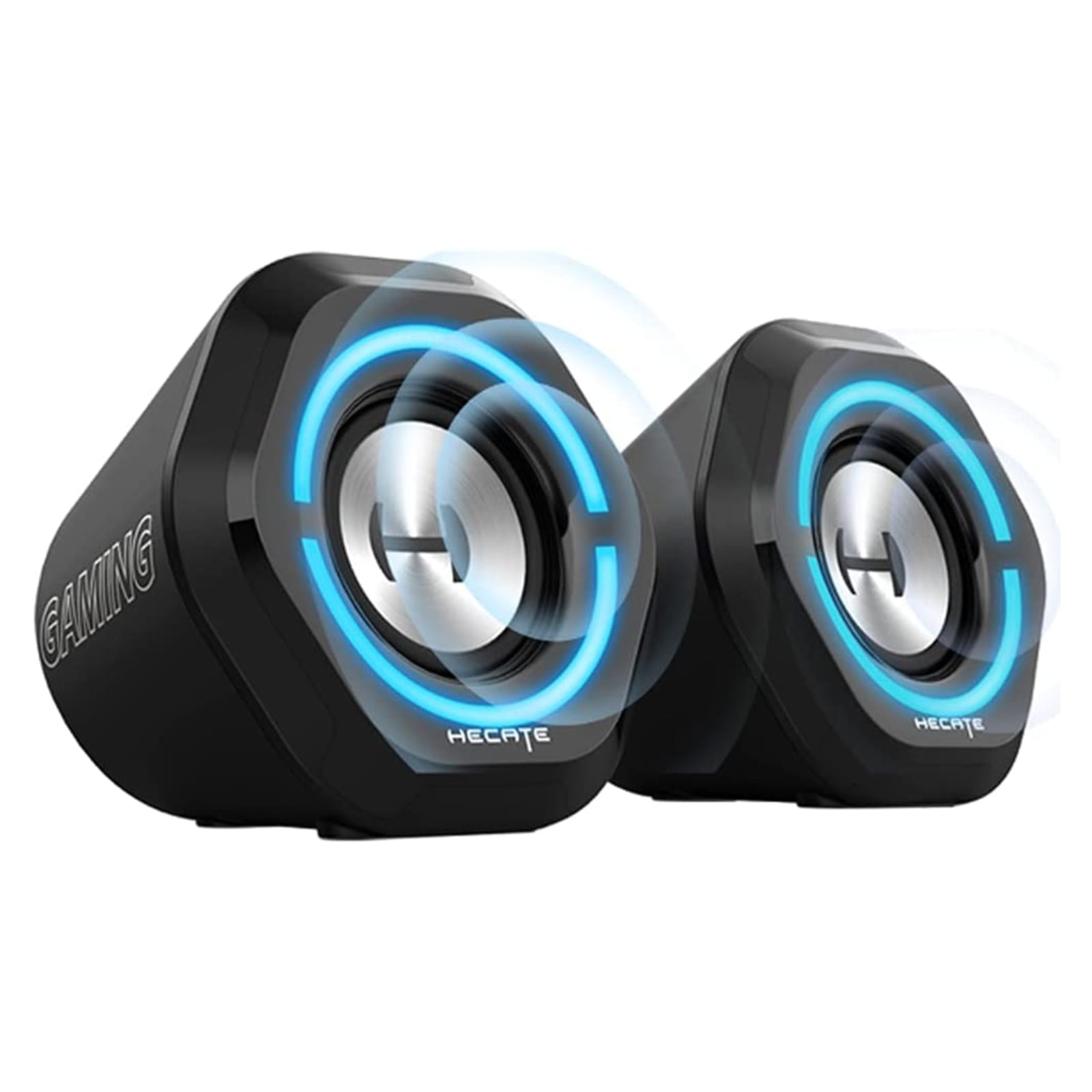 Restored Edifier G1000 USB Computer Speakers,USB-Powered Bluetooth 5.3 PC Gaming Speakers for Desktop Computer Laptop and Mobile Phone USB 3.5mm Aux Bluetooth Input RGB Lights Black (Refurbished)