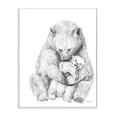 thumbnail image 1 of Stupell Industries Bear Family Animal Neutral Gray Drawing Wall Plaque by Daphne Polselli, 1 of 1