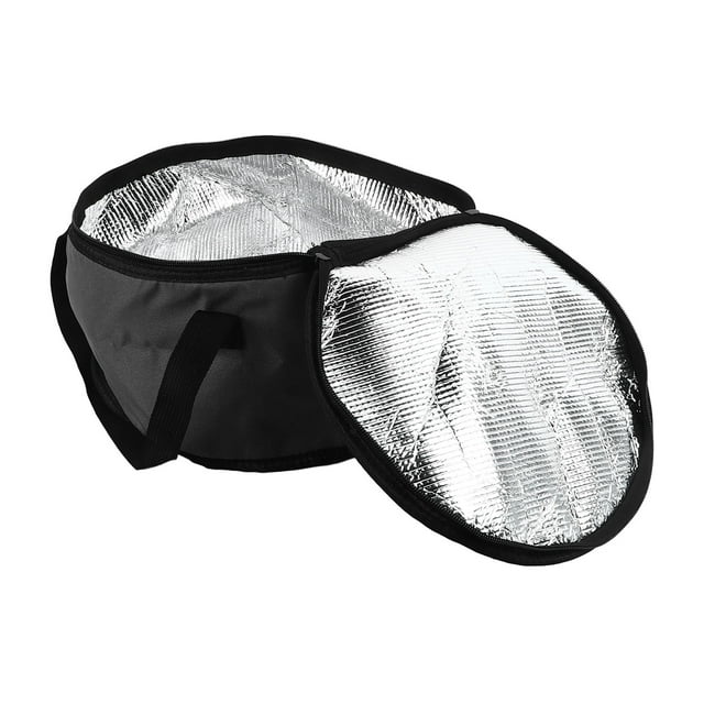 Sac Isotherme Rond 11x7in Sac Isotherme Rond, Porte-Casserole en Tissu Oxford Sac Thermique Réutilisable pour Pique-Nique Porte-Casserole Thermique Rond