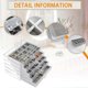 thumbnail image 2 of 5-Tier Stackable Jewelry Organizer with Removable Velvet Trays & Adjustable Dividers, Clear Acrylic Jewelry Box for Earring Storage, 2 of 5
