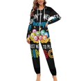 thumbnail image 4 of I Just Need To Play Bingo Unisex Adult Onesie Pajamas with Pockets for Women Men Hooded Loungewear, 4 of 8