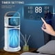 thumbnail image 4 of 7-Color LED USB Mist Fan, Portable Air Cooler Fan, 9-Speed Cooling & Humidifying Desk Fan for Home Office, 4 of 5