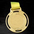 thumbnail image 2 of Medalla de antorcha Souvenir Premio de competencia deportiva de aleación de zinc con correa (Oro), 2 of 5