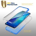 thumbnail image 2 of TCL 20 Pro 5G Case, Rosebono Hybrid Gradient Transparent Soft TPU Clear Skin Cover Case For TCL 20 Pro 5G (Blue), 2 of 5