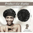 thumbnail image 3 of Long Hair Care Women Satin Bonnet Sleep Hat Cap Night Head Cover Turban Wrap, 3 of 5