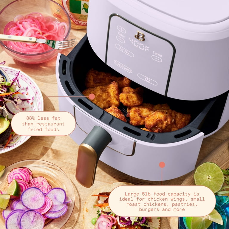 Beautiful 6 Qt Air Fryer with TurboCrisp Technology and Touch-Activated  Display, Lavender by Drew Barrymore 