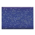 thumbnail image 1 of Constellation Cutting Board, Astronomy Science Names of Stars Zodiac Signs Night Sky, Decorative Tempered Glass Cutting and Serving Board, Large Size, Pale Yellow Violet Blue, by Ambesonne, 1 of 1