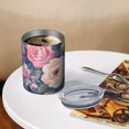thumbnail image 3 of 12oz Coffee Tumblers Pioneer Flower Floral Print Pattern Stainless Steel Vacuum Insulated Travel Tumbler Coffee Cups Mug with Lid and Straw with Cleaning Brush for Cold & Hot Drinks, 3 of 5