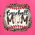 thumbnail image 2 of Baseball Mom Jaguar Print Sports Unisex Crewneck Graphic Sweatshirt, Neon Pink, XX-Large, 2 of 5