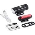 thumbnail image 1 of Bike Light,LED Bicycle USB Rechargeable Waterproof Headlight + Taillight Set Head Front Light Back Rear Lamp, 1 of 8