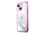 thumbnail image 1 of Allytech Case Compatible With iPhone 13 Pro, 6.1 in, Frame Colored Lens Protection Collision Corner, Crystal Clear Electroplating Transparent PC Hard Shell Phone Case, Rose, 1 of 7