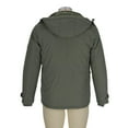 thumbnail image 6 of Xunlbb Winter Jackets for Men, Men Casual Solid Thick Zipper Hooded Long Sleeved Warm Cotton Jacket Coat M-5XL, 6 of 9