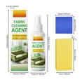 thumbnail image 3 of Fabric Sofa Dry Cleaning Agent 100ml, Anhydrous Upholstery Cleaner for Fabric Couch Furniture Stain Removal Gentle Care and Home Fabric Maintenance, 3 of 9