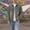 Blue, variant on Men's Distressed Denim Jacket Ripped Design Button Down Casual Outer Coat for Retro Street Casual Dating City Stroll Spring Fall Wear Light Blue L