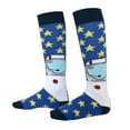 thumbnail image 1 of par de calcetines de esquí para niños, cálidos, para la nieve, para invierno, largos hasta la rodilla, para snowboard y patinaje, para niños y niñas., 1 of 5