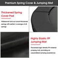 thumbnail image 7 of Kacho Trampoline 1200LBS 12FT Trampoline for Kids Adults, Trampoline with Basketball Hoop, Enclosure, Lights, Sprinkler, Outdoor Heavy Duty Galvanized Recreational Trampoline, 7 of 7