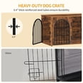 thumbnail image 3 of Hzuaneri Dog Crate Furniture, 39.4" Wooden Dog Kennel with Cushion, Indoor Dog Cage for Medium to Large Dog, Decorative Pet House Side End Table TV Stand, Heavy Duty, Rustic Brown, 3 of 14