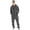A1-Dark Gray13, variant on XIAONU Mens Warm Zip Up Hooded Onesie Pajamas Relaxed Loose Fit Loungewear For Sleep Nightwear Jumpsuit