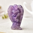 thumbnail image 4 of Angel Decor Tigers Eye Healings Polished Natural Stone Sculpture Statue Hand Carved Cute Figurines Gemstone Energy Reiki Home Room Office Desk Decoration Guardian Angels Gifts for Women Men, 4 of 22