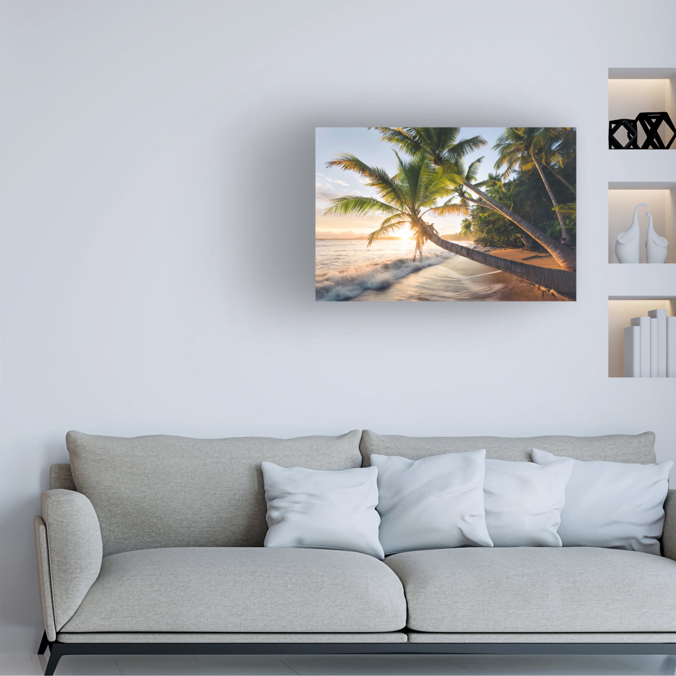 Trademark Fine Art Stefan Hefele Paradise Shore Canvas Wall Art